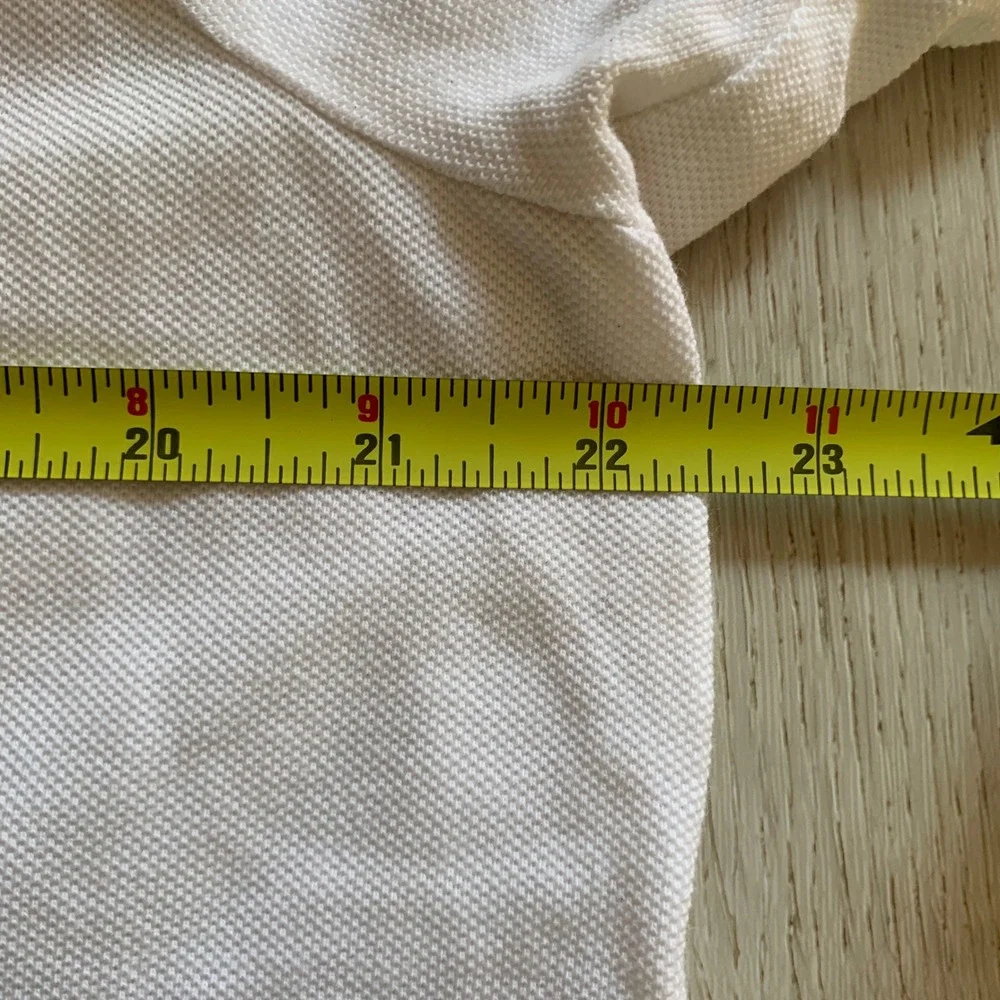 Polo‎ Ralph Lauren Mens White Classic Fit Short Sleeve Pique Polo Shirt Large L